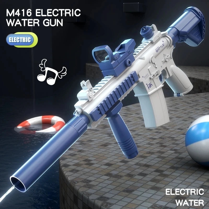 Adult M416 electric water gun, powerful spray, automatic water spray