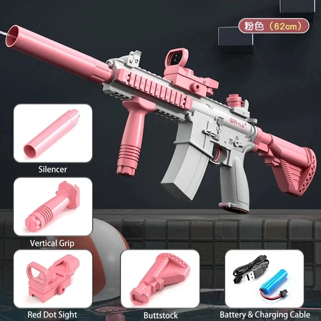 Adult M416 electric water gun, powerful spray, automatic water spray