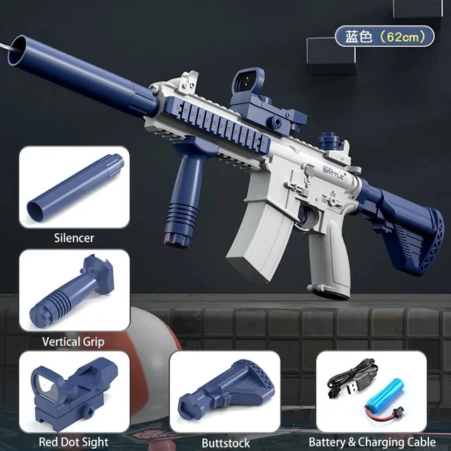 Adult M416 electric water gun, powerful spray, automatic water spray