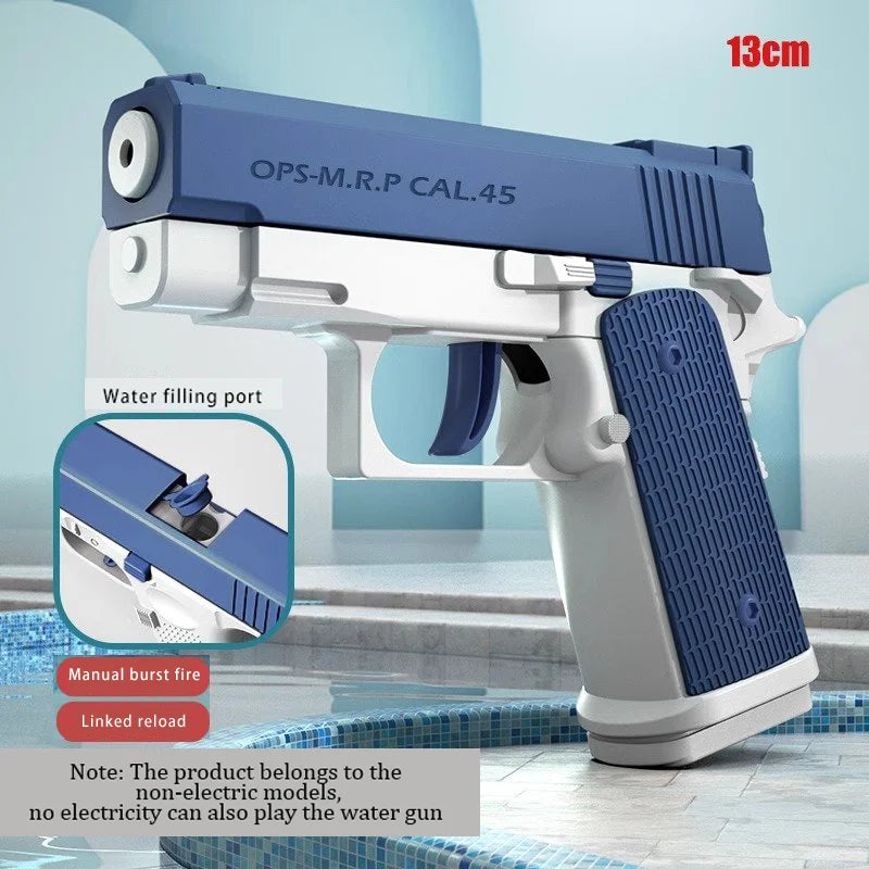 Electric Water Gun 1911 Rechargeable Automatic & Manual Spray Gun Toys