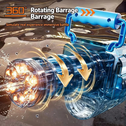 Children Simulated Firing Electric Water Gun Toy Gatling Automatic